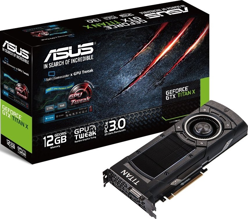 Видеокарта Asus PCI-E GeForce GTX TITAN-X 12GB DDR5 (GTXTITANX