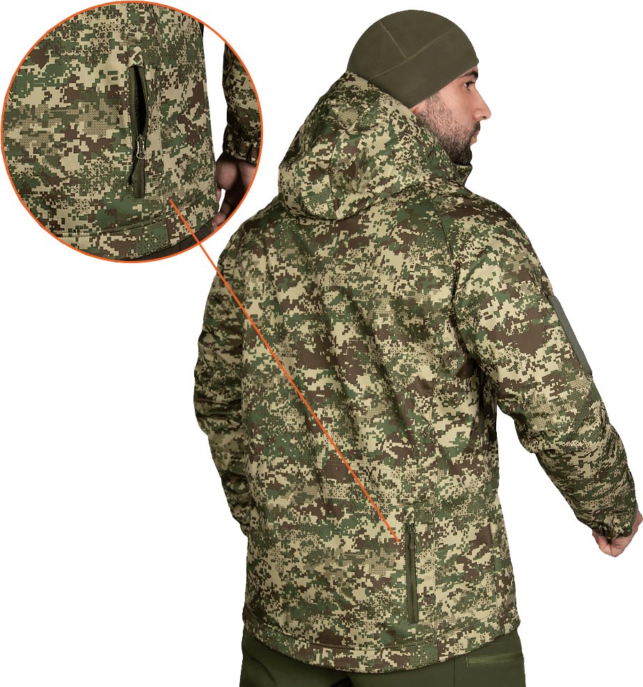 Куртка тактична Camotec Stalker SoftShell Хижак 7495 S Pixel (7495