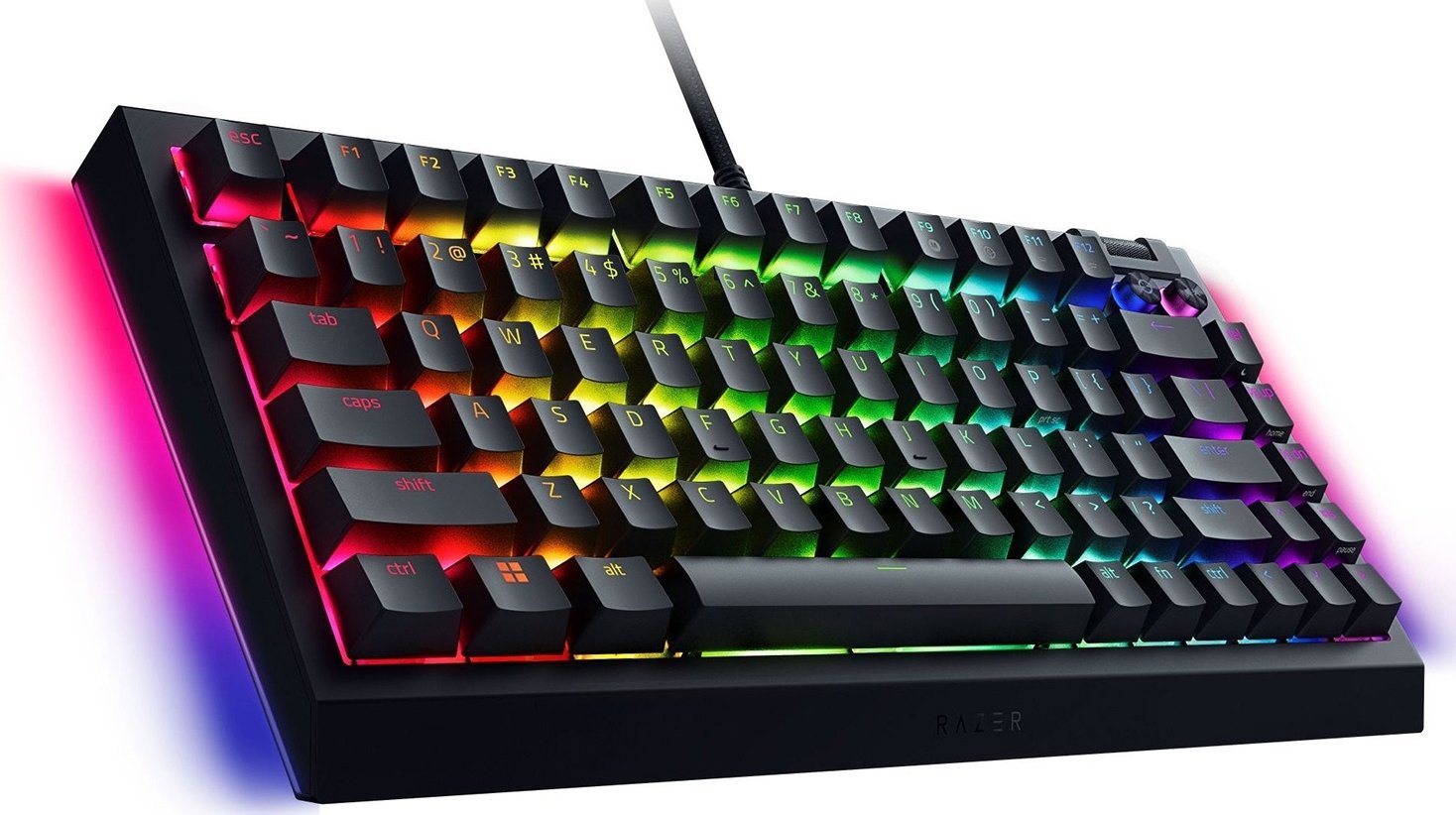 【未開封】RazerゲーミングキーボードBlackWidow V4 75% US Клавиатура Razer BlackWidow V4 75% Black (RZ03-05000100-R3M1