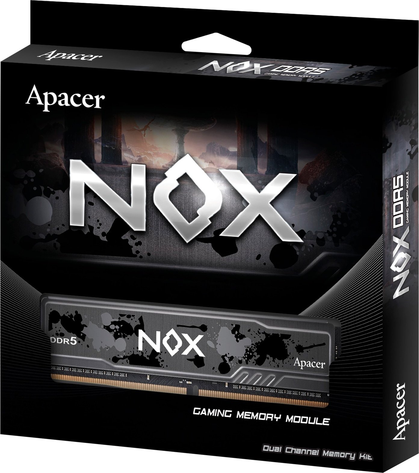 Модуль памяти Apacer DDR5 16GB 6000MHz NOX (AH5U16G60C512MBAA-1