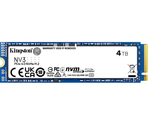 SSD-накопитель M.2 4TB Kingston NV3 (SNV3S/4000G) купить | ELMIR