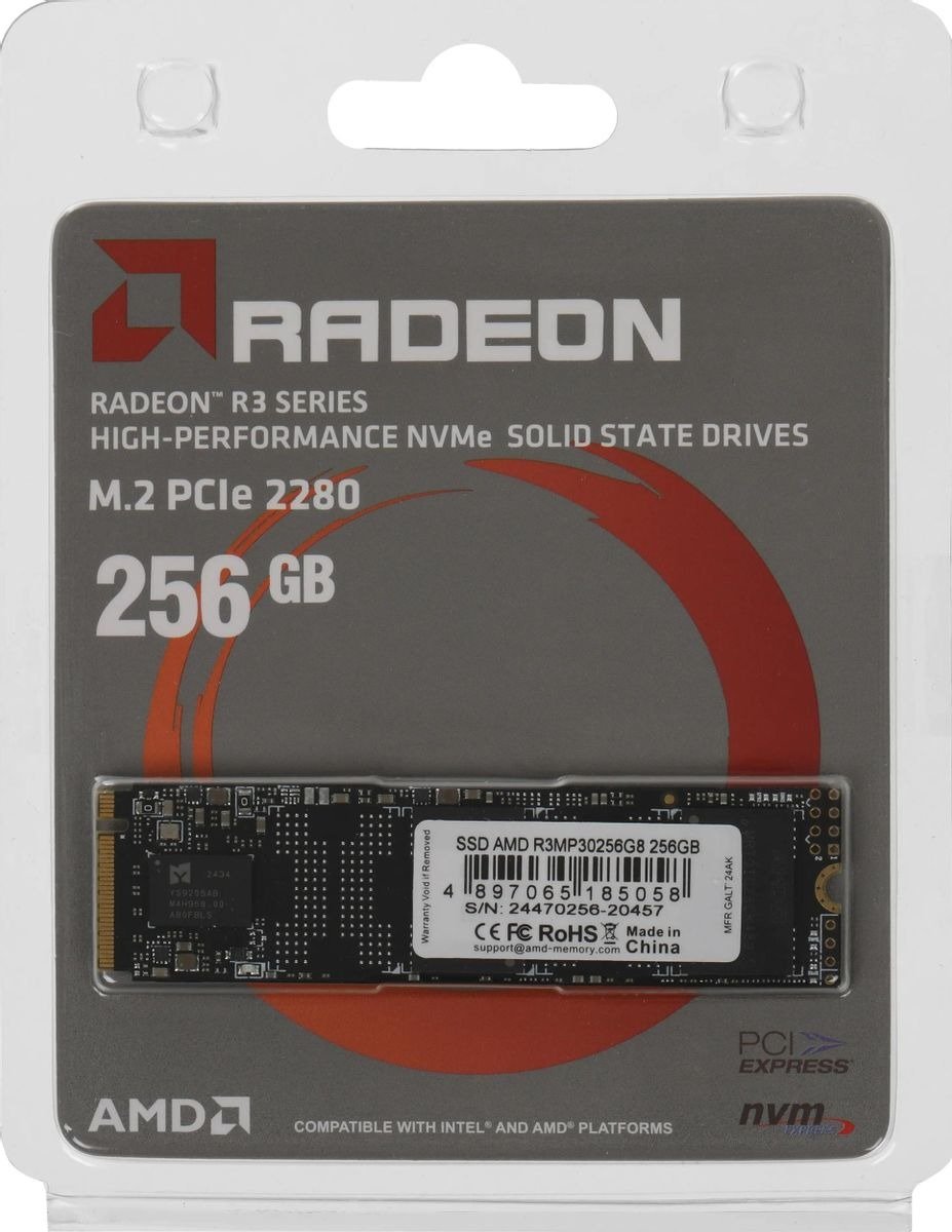 SSD-накопитель M.2 256GB AMD Radeon R3 (R3MP30256G8) купить | ELMIR ...