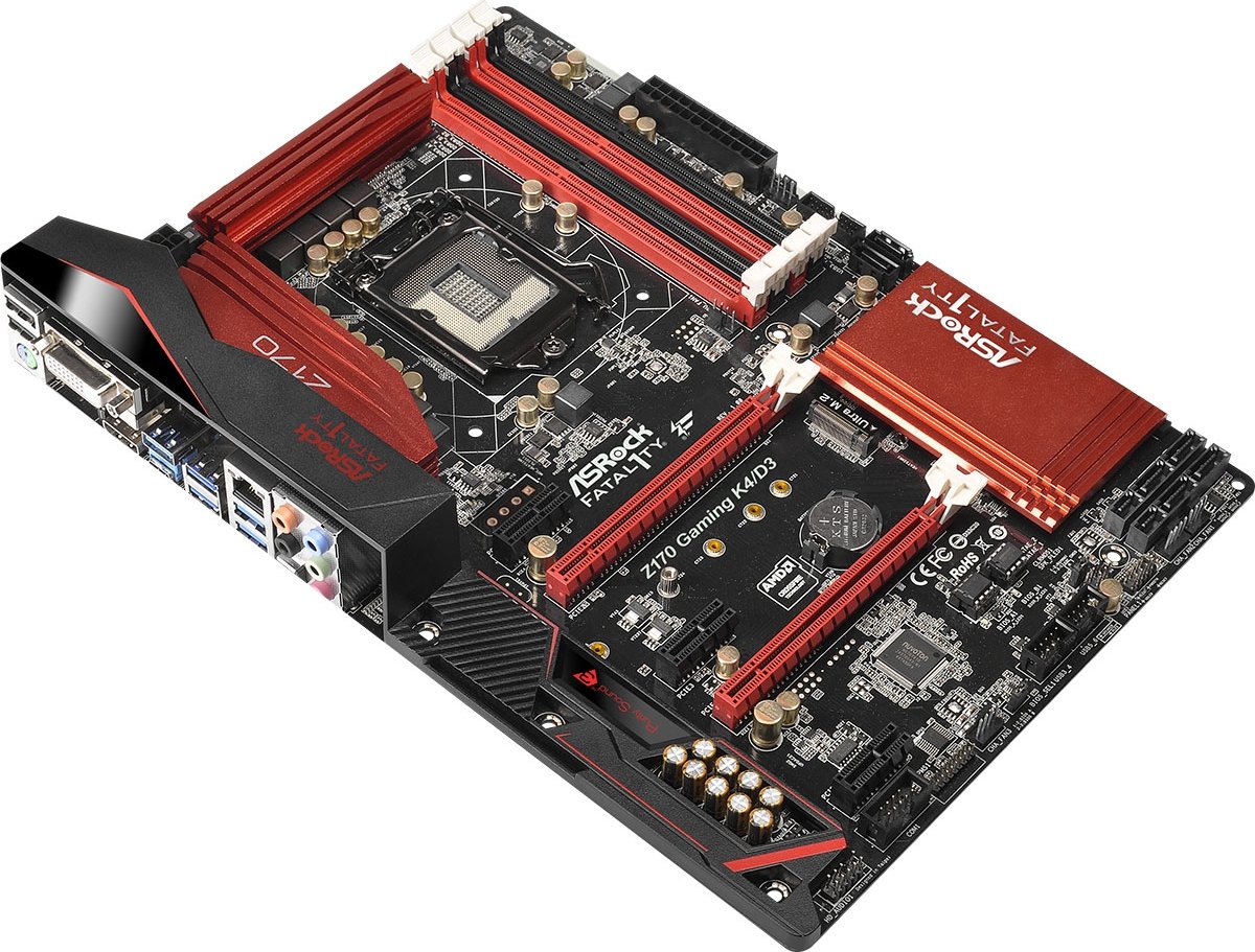 Материнская плата ASRock Fatal1ty Z170 Gaming K4/D3 s-1151 Z170 купить ...