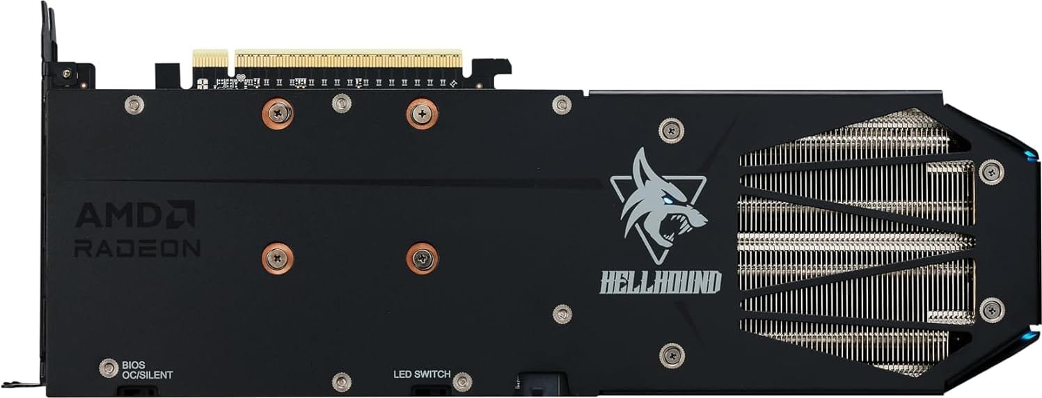 Видеокарта PowerColor PCI-E Radeon RX 9060 XT 16GB DDR6 Hellhound