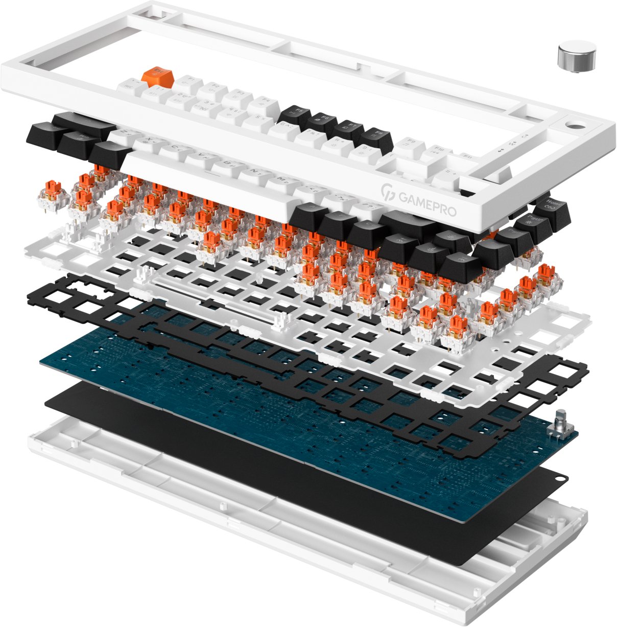 Клавиатура GamePro MK160W Pro Asgard Valhalla 75% QLAB Orange