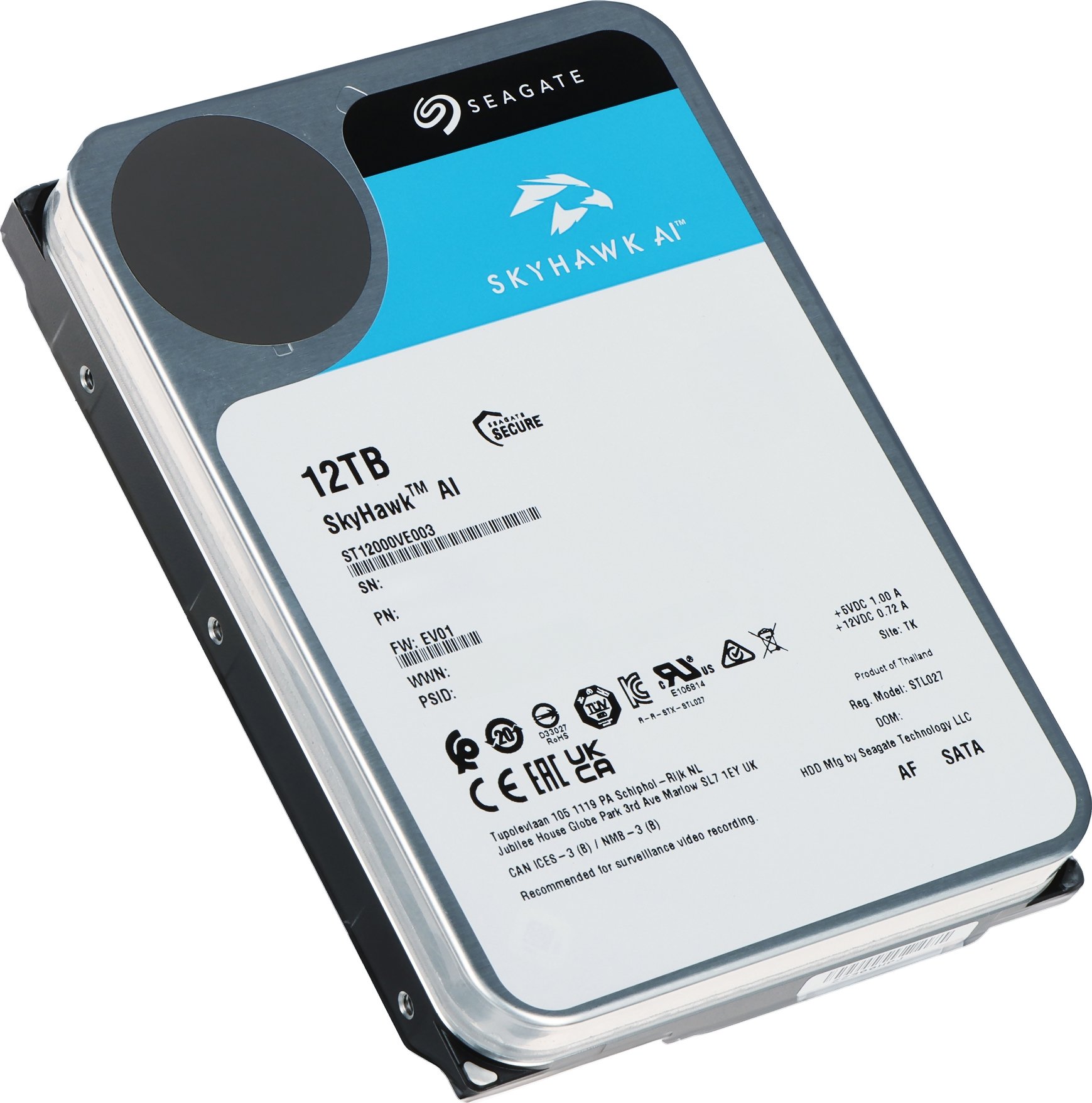 604047シーゲイト SkyHawk AI 12TB Жесткий диск 3.5