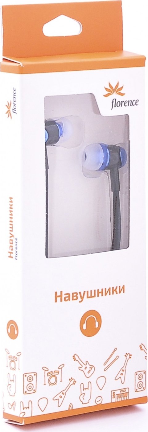 Наушники Florence E-125 Black/Blue (FAE125BA) купить | ELMIR - цена ...