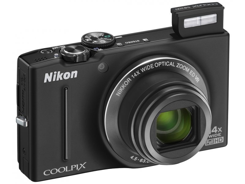 Цифровая фотокамера Nikon Coolpix S8200 Black купить | ELMIR