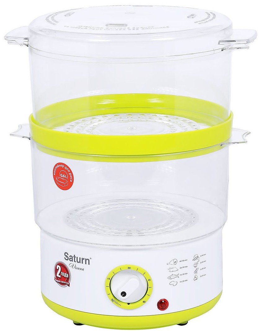 Пароварка Saturn ST-EC1181 (Green) купить | ELMIR - цена, отзывы ...