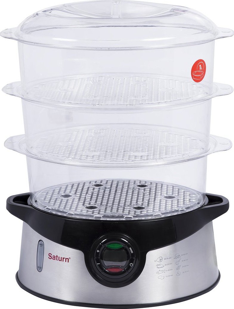 Пароварка Saturn ST-EC0105 купить | ELMIR - цена, отзывы, характеристики