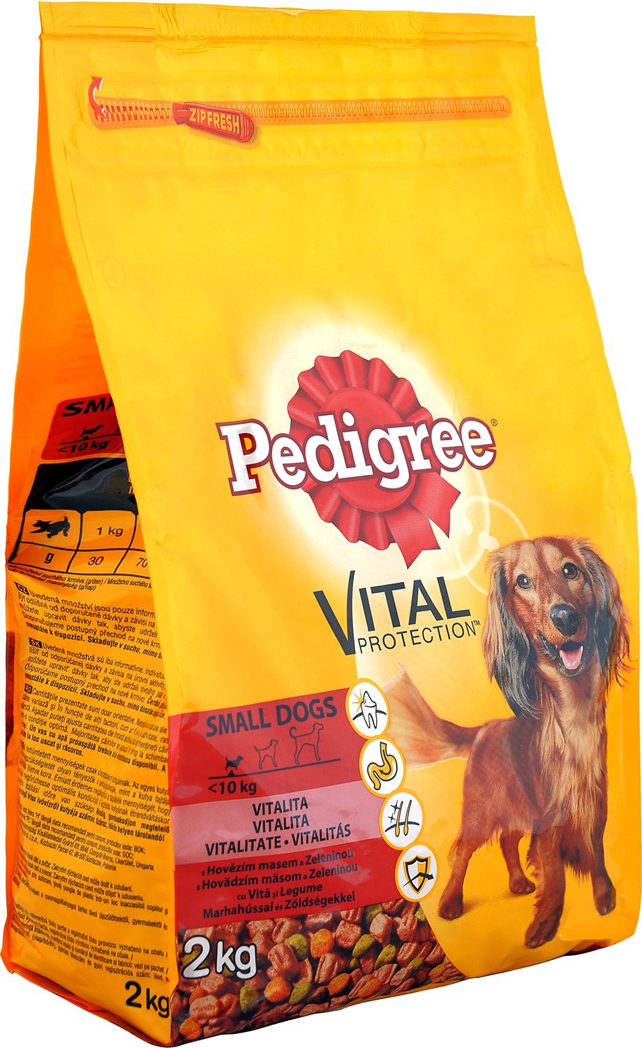 Корм сухой для мелких собак Pedigree говядина/овощи 2 кг купить | ELMIR ...