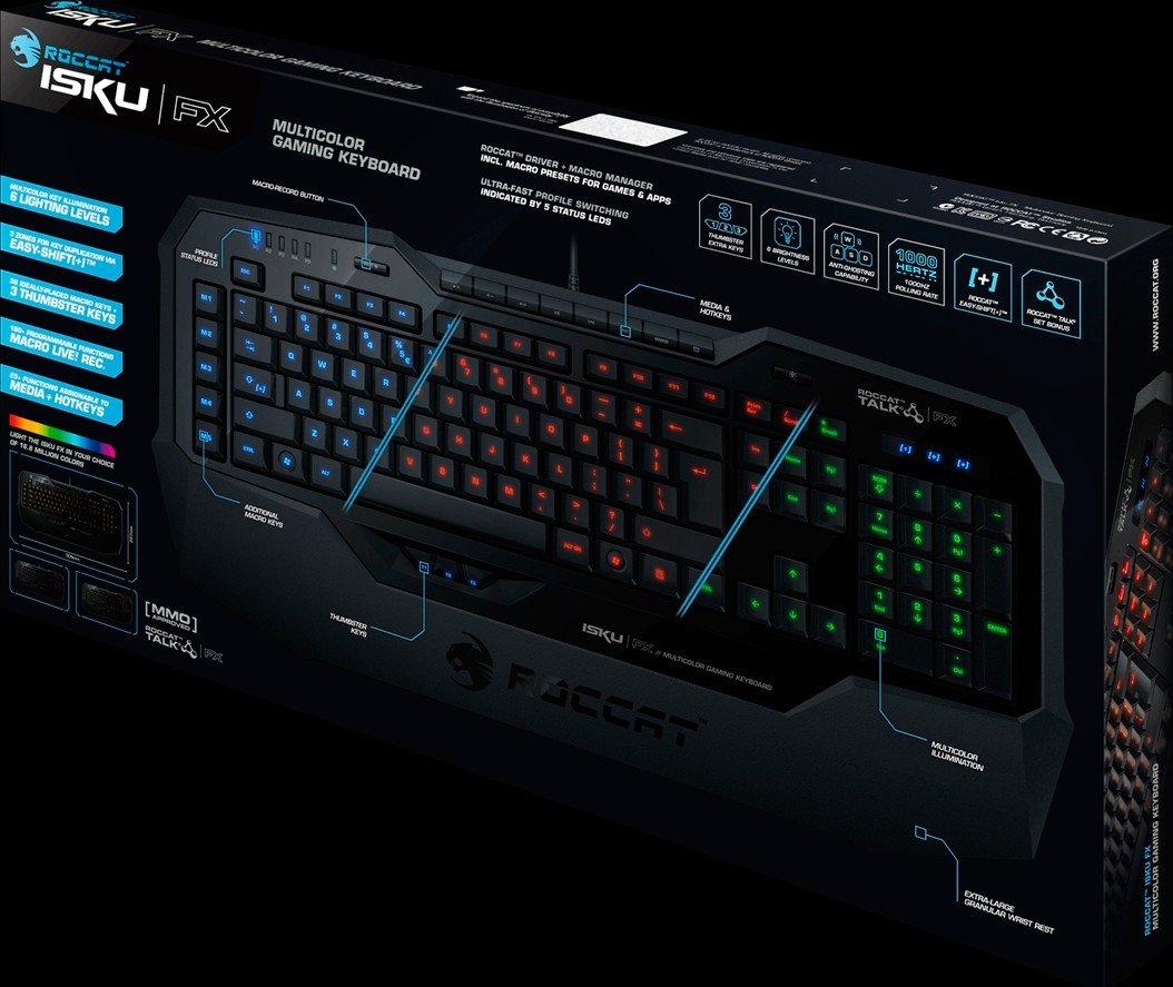 Клавиатура Roccat Isku FX Multicolor (ROC-12-911) купить | Elmir - цена ...