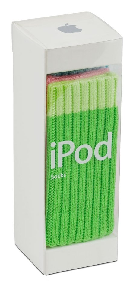 Apple iPod Socks 全6色 [M9720G/A] Apple iPod 6-Sock Set for iPod nano 1G, 2G; iPod mini; iPod 3G, 4G