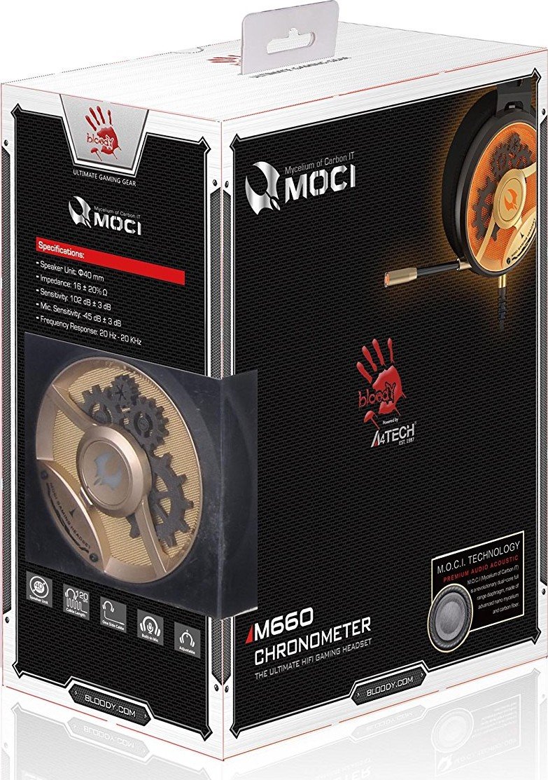 Наушники Bloody M660 Golden купить | ELMIR - цена, отзывы, характеристики