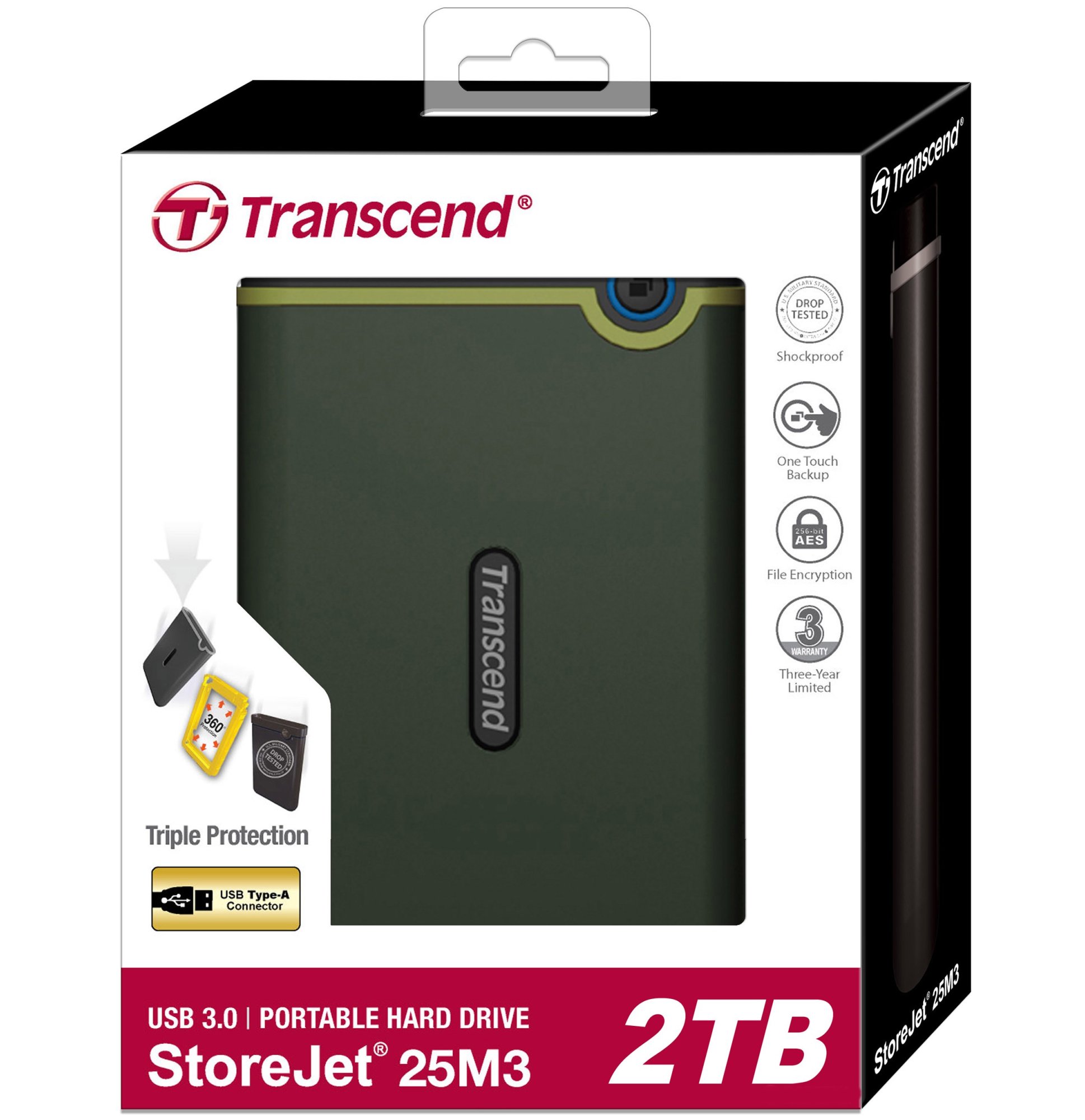 Жесткий диск 2.5" USB 1TB Transcend StoreJet (TS1TSJ25M3E) купить ...