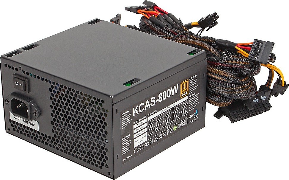 Блок питания 800W AeroCool KCAS-800 (ACPB-KC80AEC.11) купить | Elmir ...