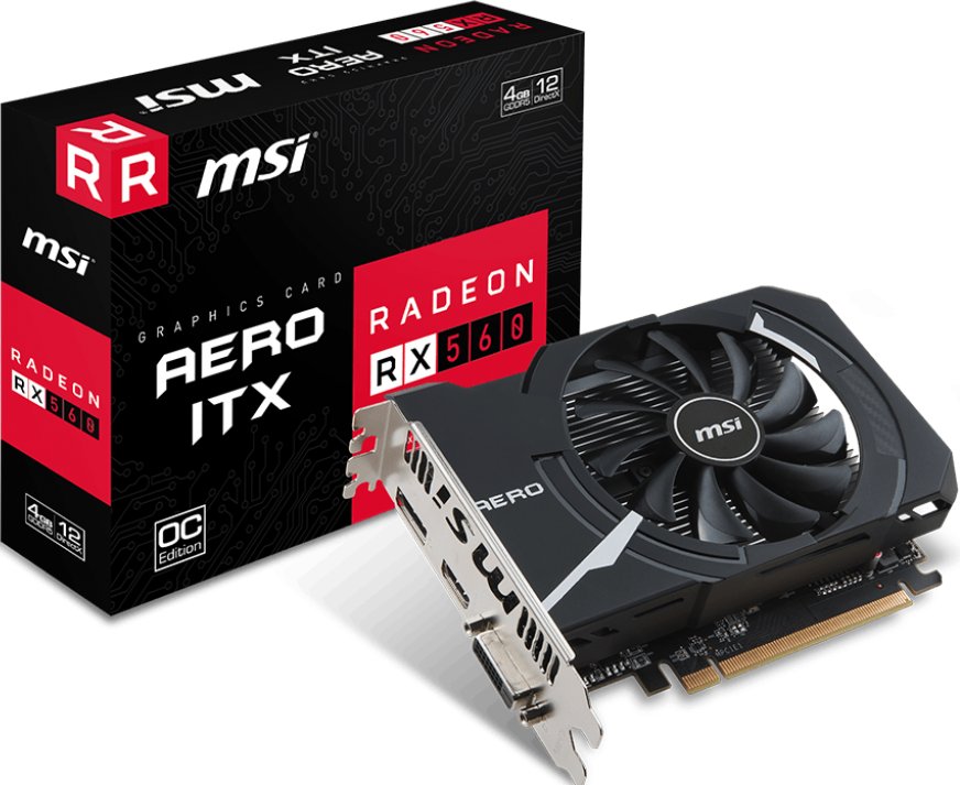 Видеокарта MSI PCI-E Radeon RX 560 4GB DDR5 (RX 560 AERO ITX 4G OC ...
